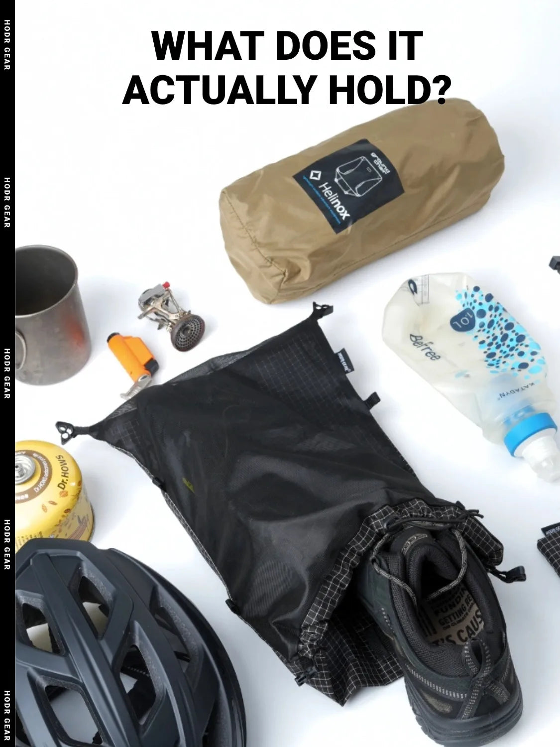 [HODRGEAR] Moudlar Kangaroo Pouch Backpack Expansion 6L Ultralight 58g Gridstop for Hiking Trekking UL Gear Beaver Tail