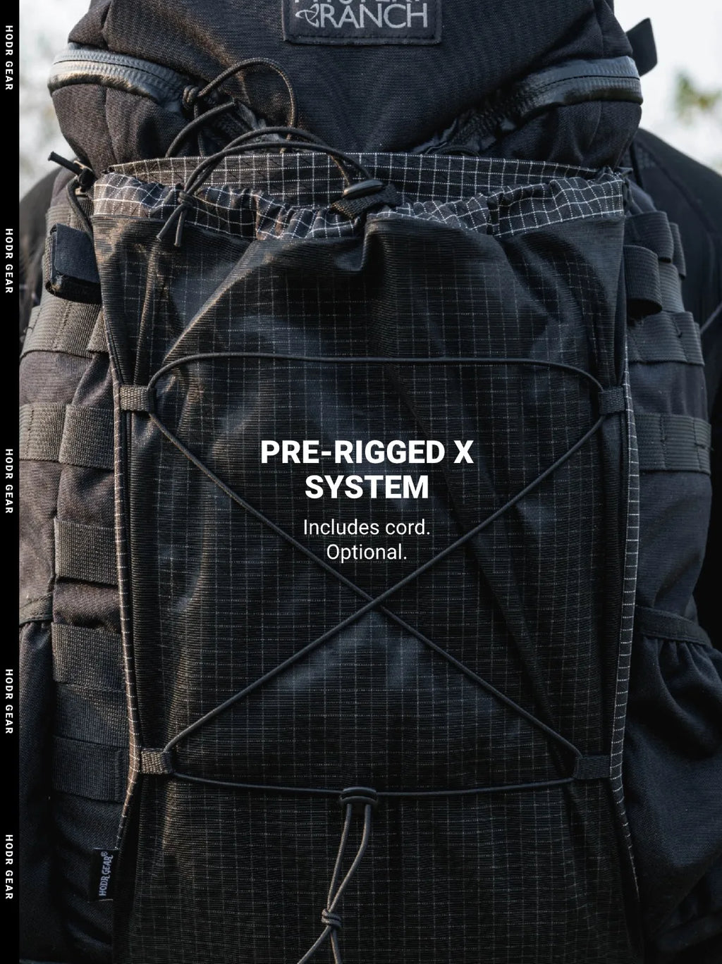 [HODRGEAR] Moudlar Kangaroo Pouch Backpack Expansion 6L Ultralight 58g Gridstop for Hiking Trekking UL Gear Beaver Tail