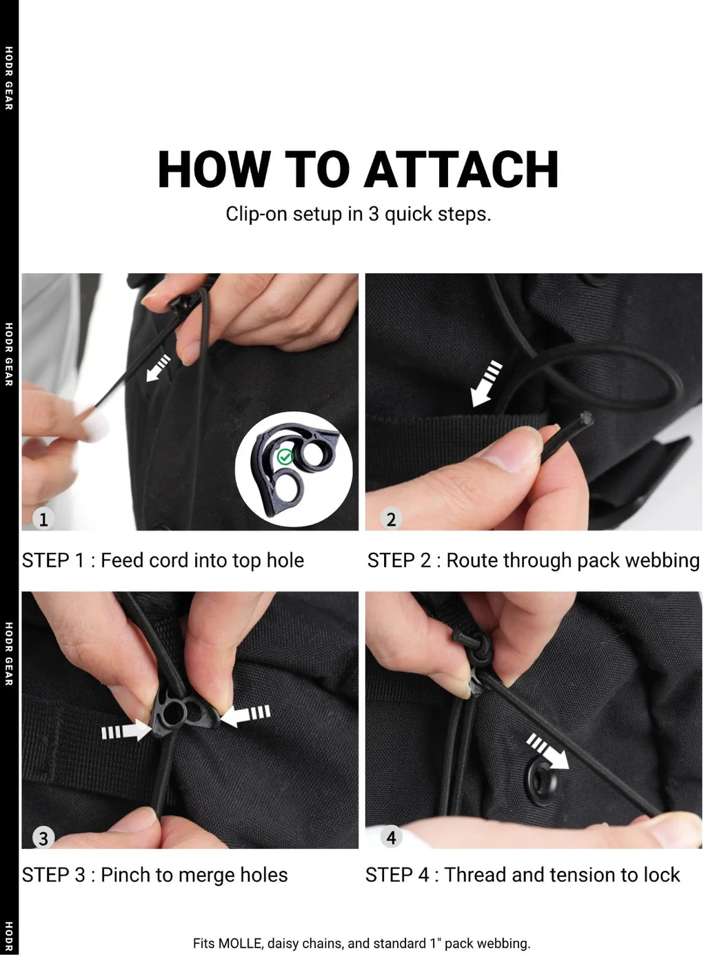 [HODRGEAR] Moudlar Kangaroo Pouch Backpack Expansion 6L Ultralight 58g Gridstop for Hiking Trekking UL Gear Beaver Tail