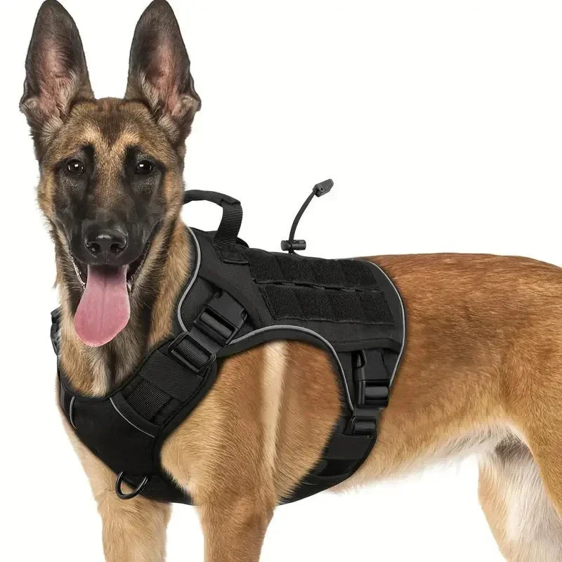 Outdoor Vest for Dogs Splash Protection Pet Adjustable Chest Harness with Handle for Medium and Large Dog Shepherds Labrador