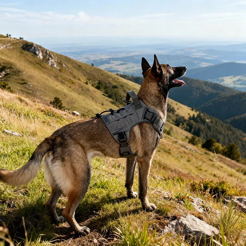Outdoor Vest for Dogs Splash Protection Pet Adjustable Chest Harness with Handle for Medium and Large Dog Shepherds Labrador