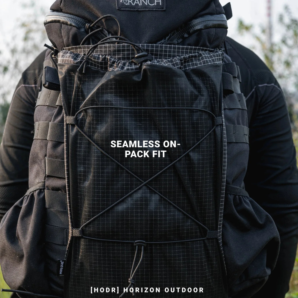 [HODRGEAR] Moudlar Kangaroo Pouch Backpack Expansion 6L Ultralight 58g Gridstop for Hiking Trekking UL Gear Beaver Tail