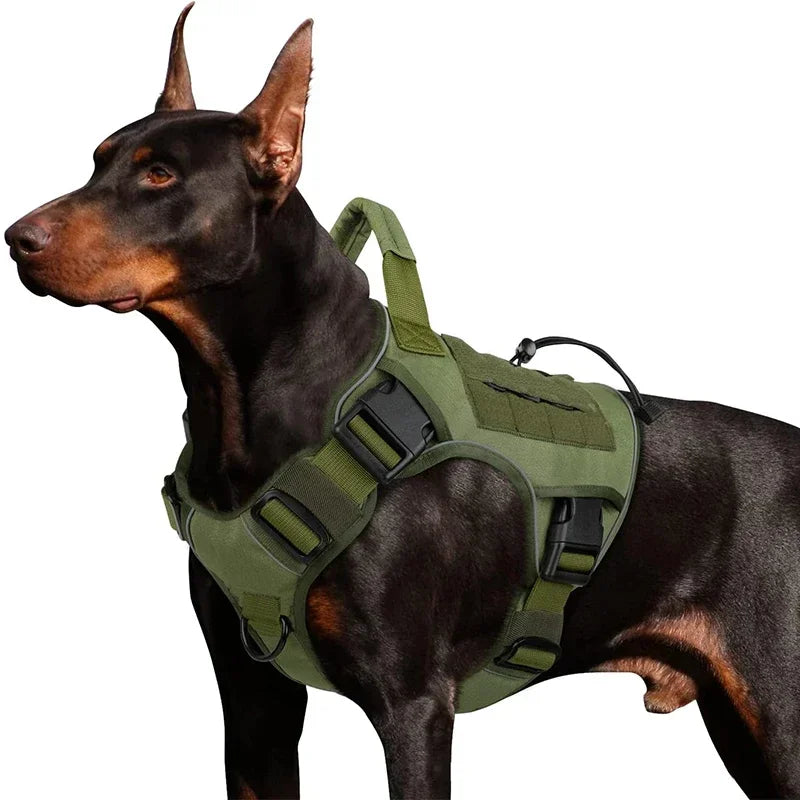 Outdoor Vest for Dogs Splash Protection Pet Adjustable Chest Harness with Handle for Medium and Large Dog Shepherds Labrador