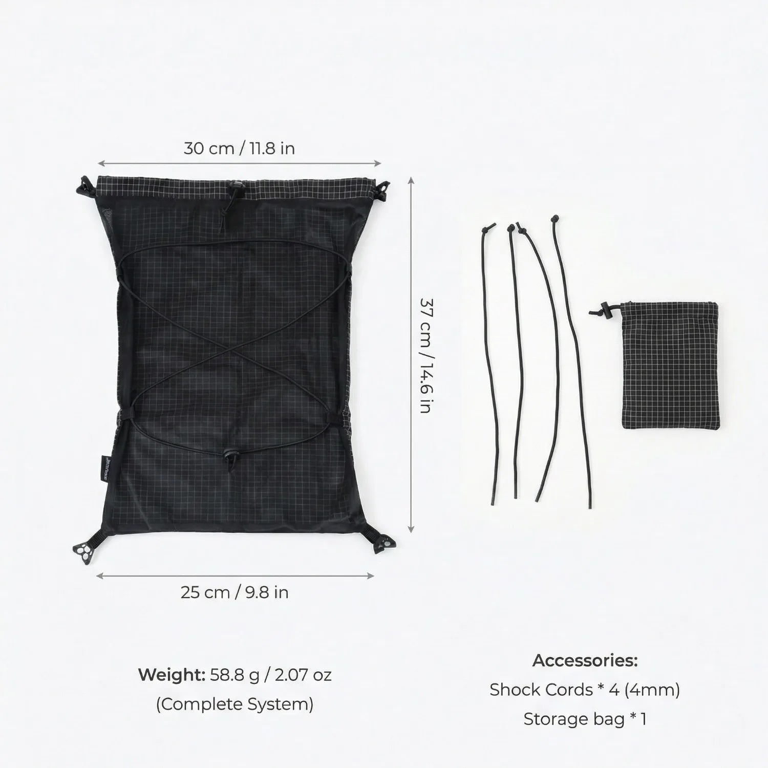 [HODRGEAR] Moudlar Kangaroo Pouch Backpack Expansion 6L Ultralight 58g Gridstop for Hiking Trekking UL Gear Beaver Tail