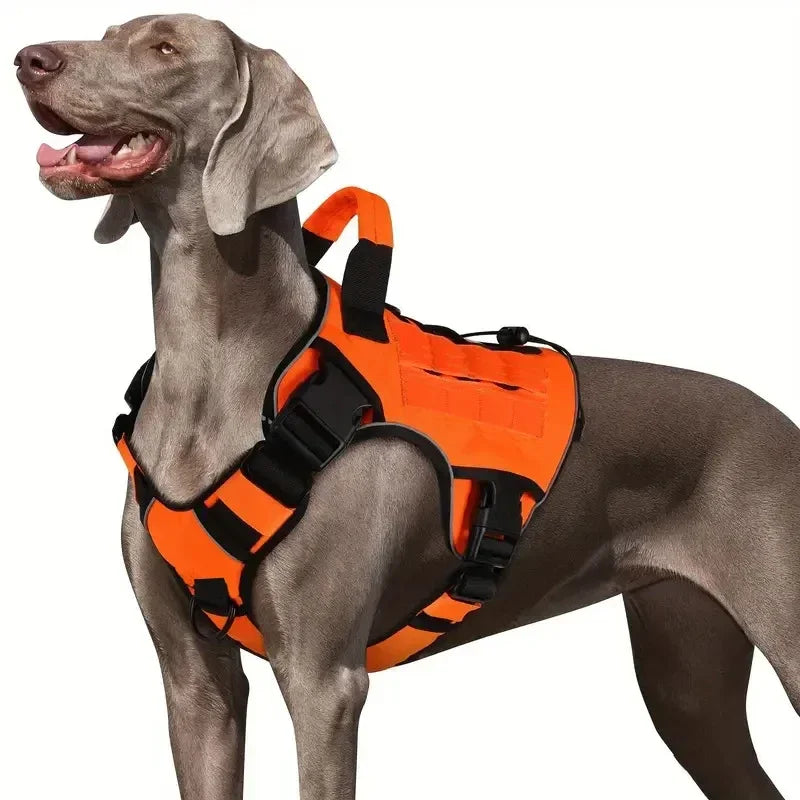 Outdoor Vest for Dogs Splash Protection Pet Adjustable Chest Harness with Handle for Medium and Large Dog Shepherds Labrador